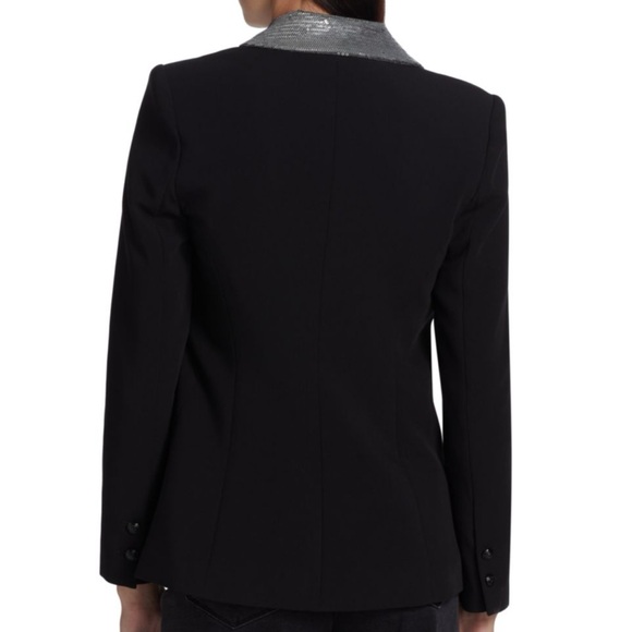 πHPπLagence clementine sequin lapel black blazer - Picture 3 of 11